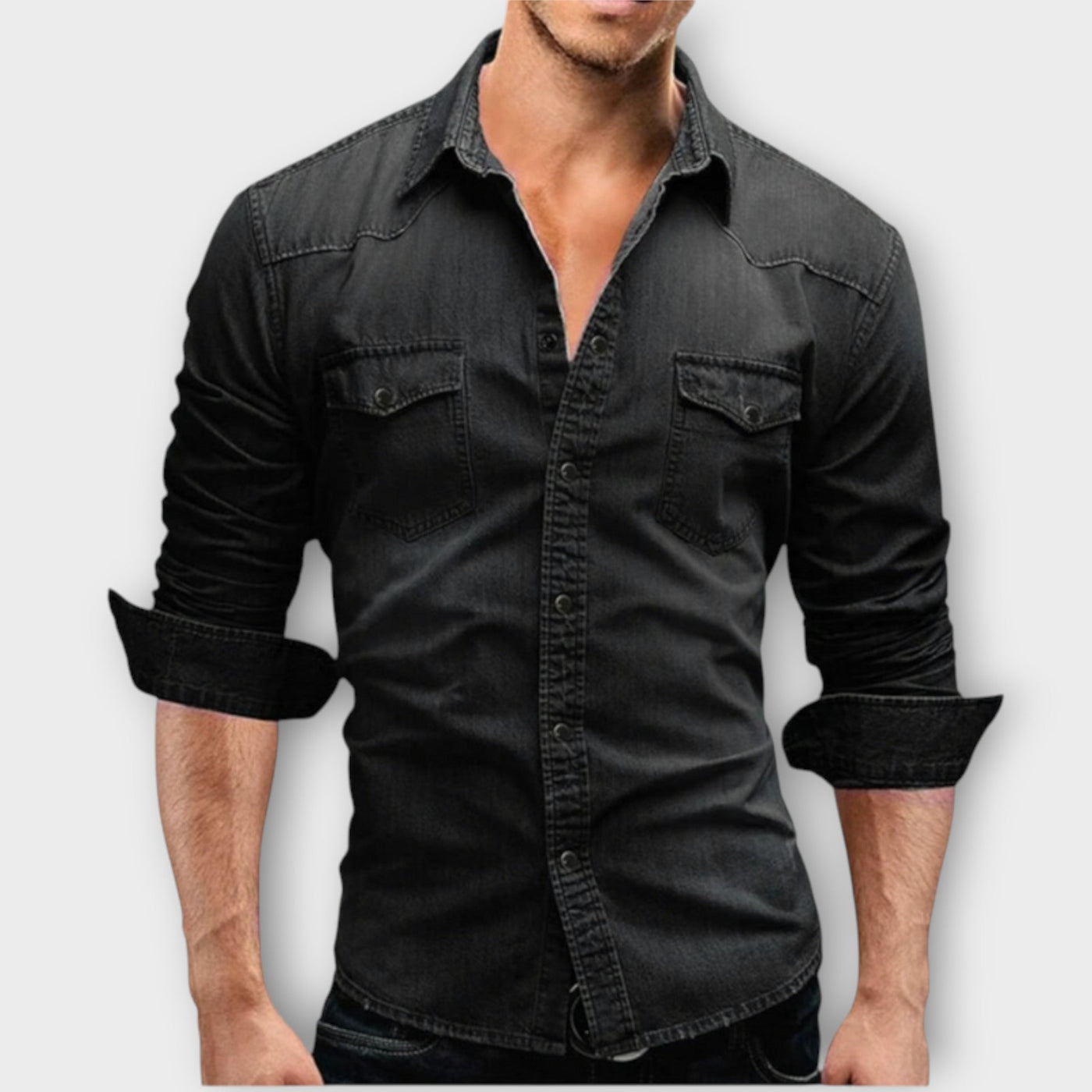 Moderne Denim-Hemd