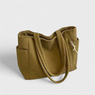 Tilda – Rippstrick-Tote-Bag mit Kordelzug
