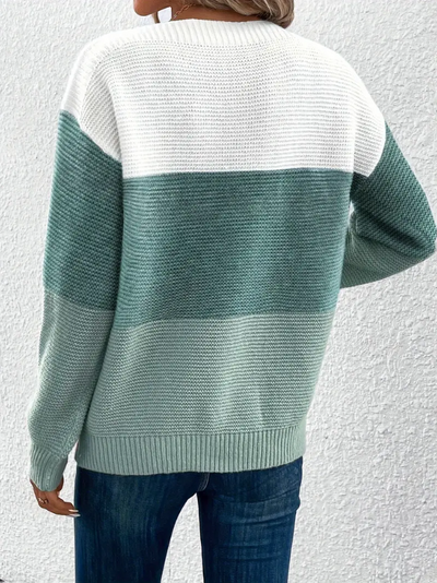 Calista - Eleganter Pullover mit langen Ärmeln und fallenden Schultern