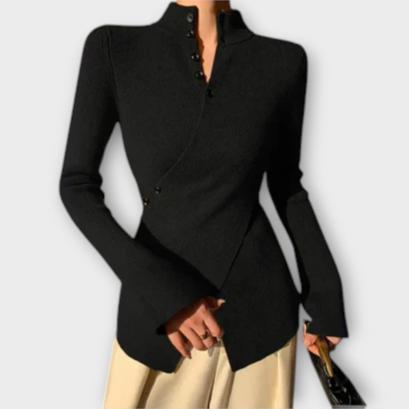 Michiko – Eleganter Baumwollpullover