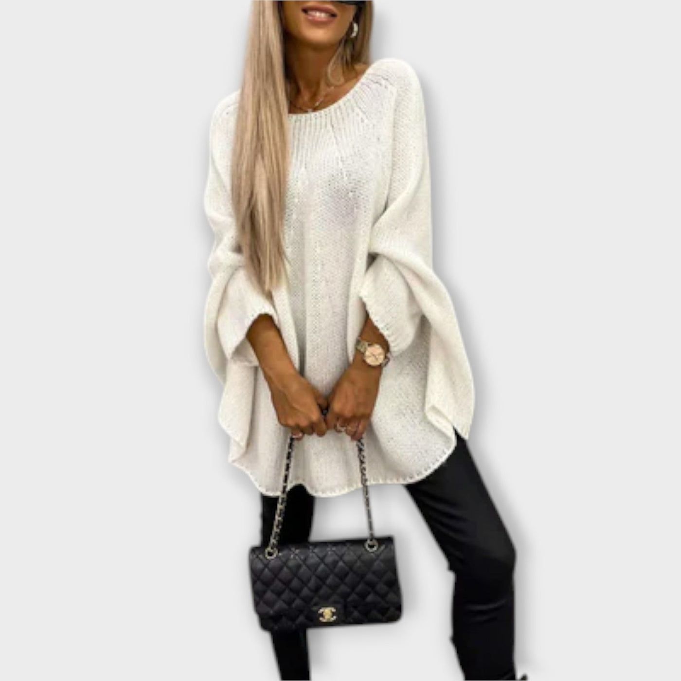 Isabelle - Eleganter Damenpullover mit Rundhalsausschnitt
