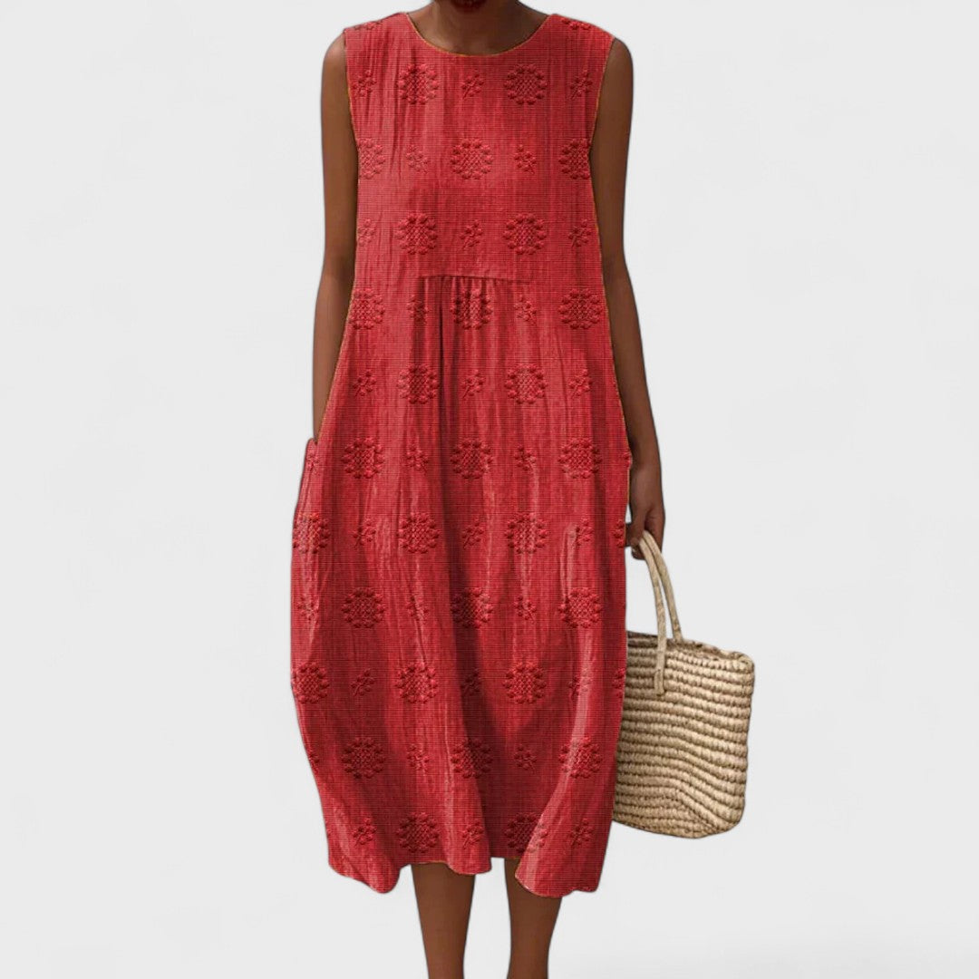 Aikaterini – Lässiges Chic-Kleid mit Taschen