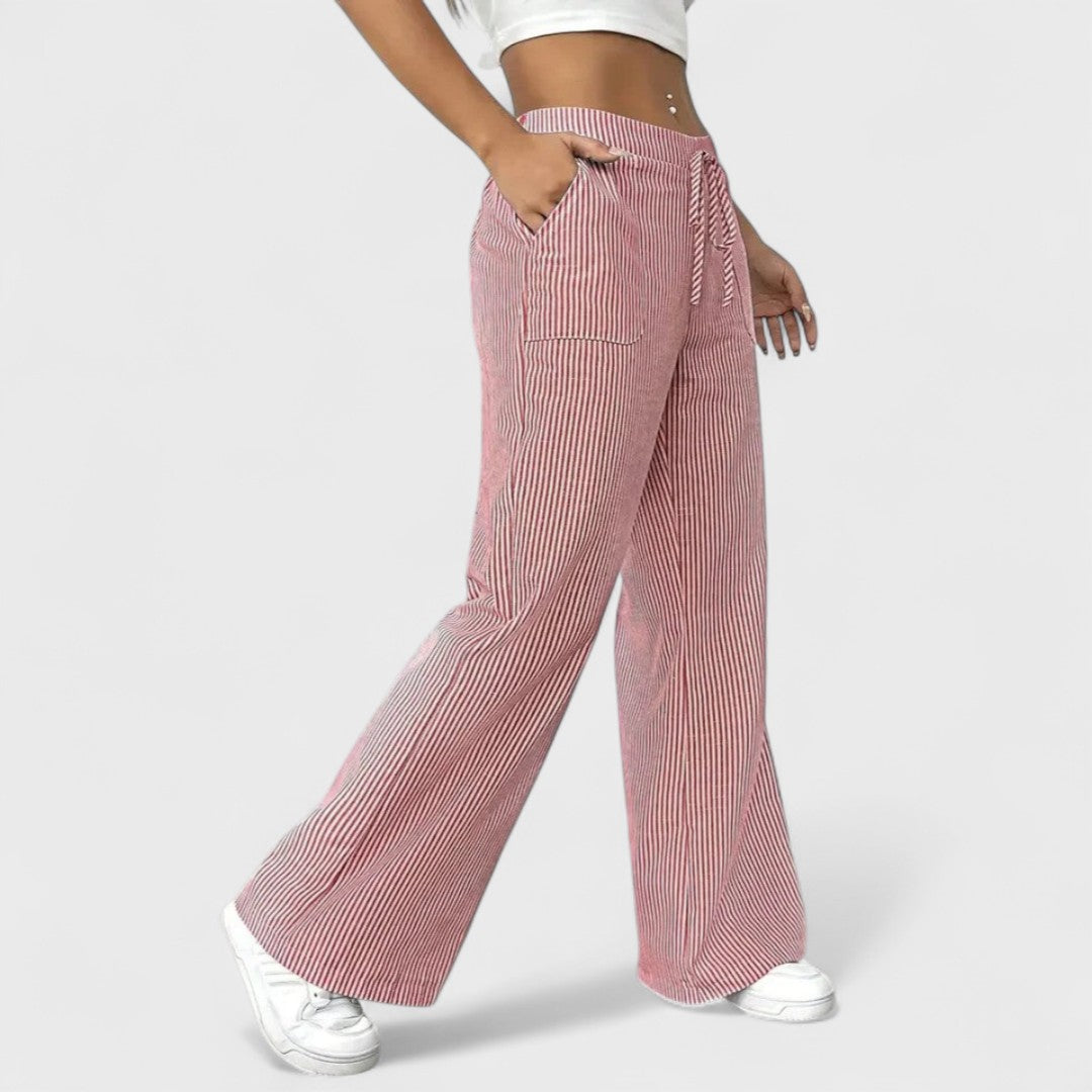 Dominique - Bequeme, weite Hosen mit eleganten Details