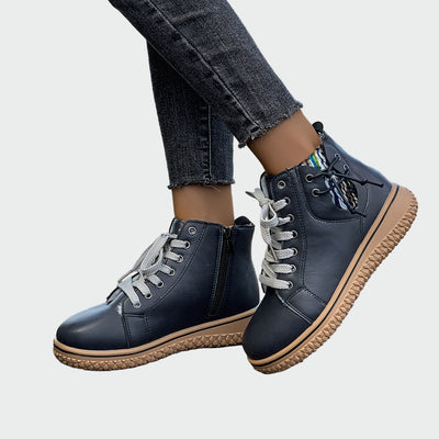 Orthopädische Lederstiefel bis zum Knöchel