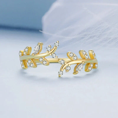 Kaelirisse | Ring aus 18K Zirkonia-Gold