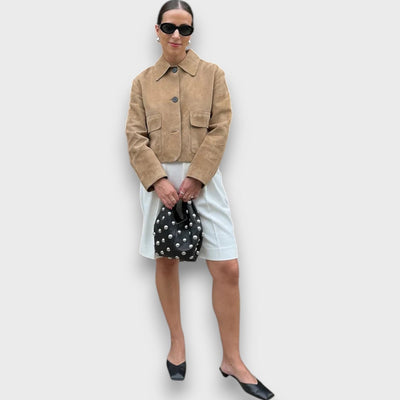 Naomi – Elegante Wildlederjacke im klassischen Schnitt