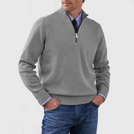 Howard™ | Raffinierter Pullover mit halbem Reißverschluss