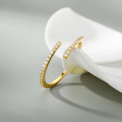 Eliandrea | Klassischer Ring aus 18K Zirkonia-Gold