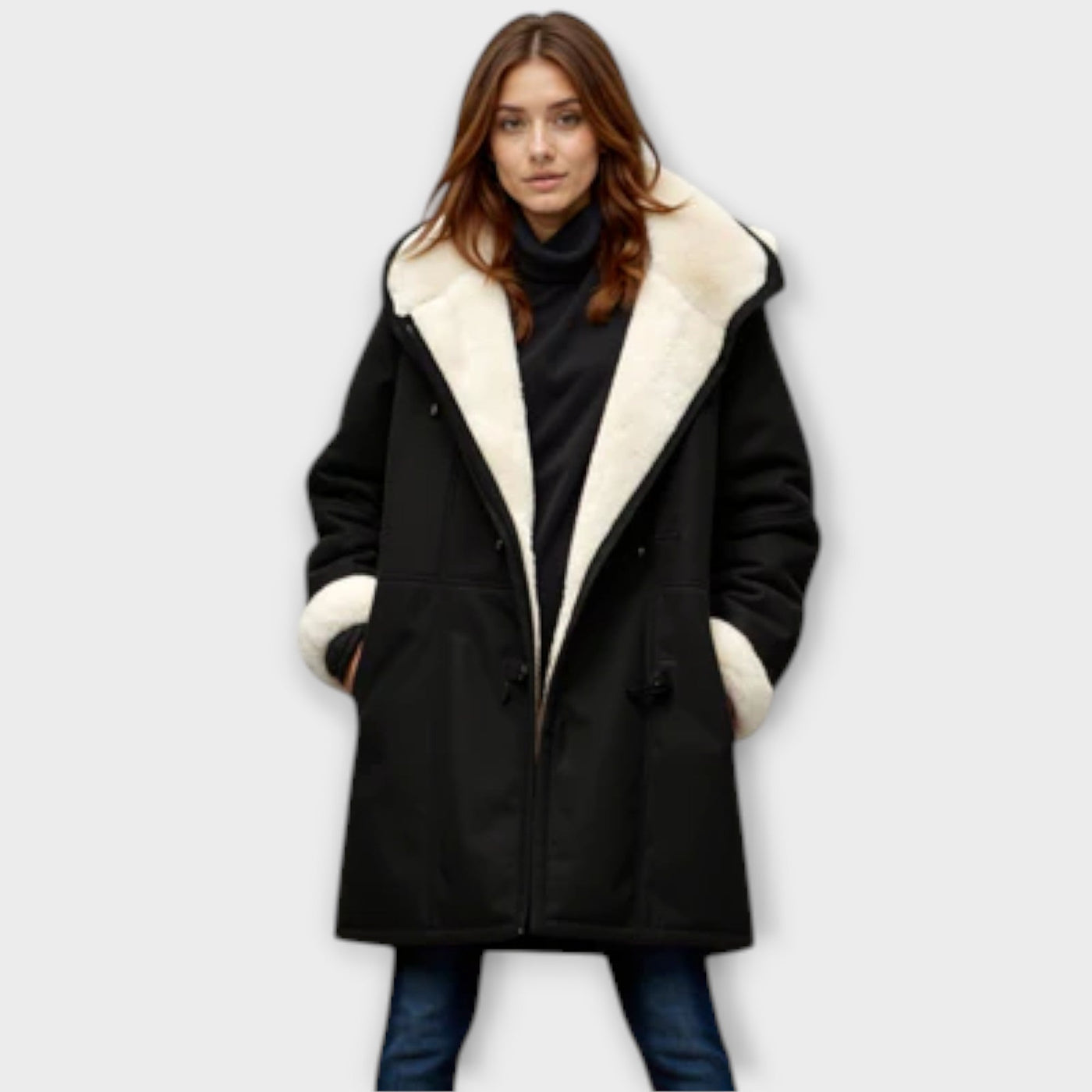 Antonia - Warme, gefütterte Jacke aus Pelz