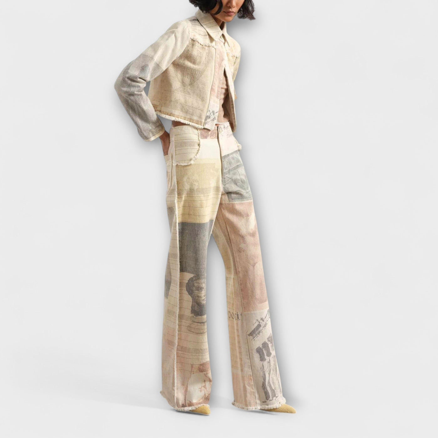 Rhea – Jeans mit weitem Bein und einem Hauch von Vintage