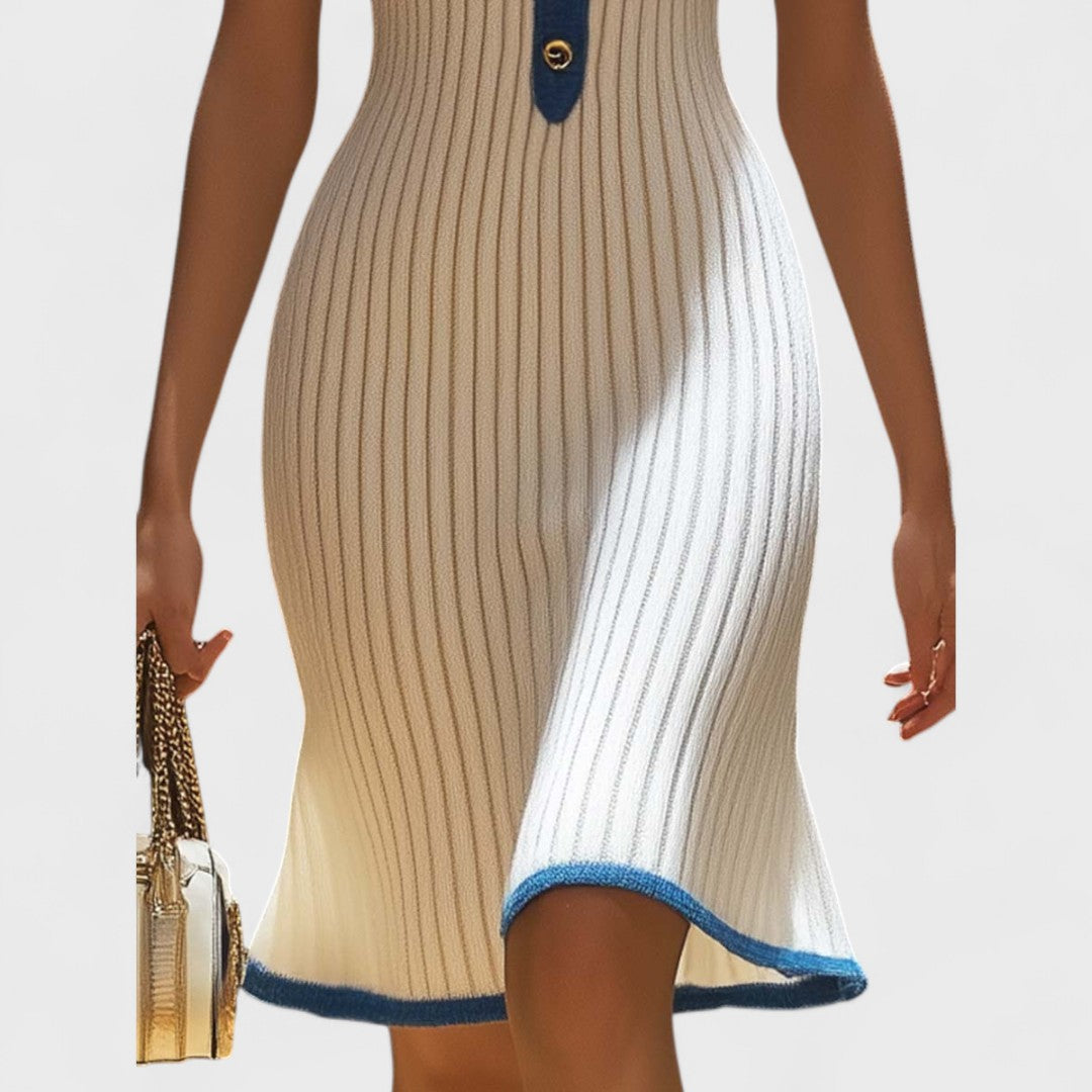 Ellena - Elegantes Midi-Kleid mit Meerjungfrau-Saum