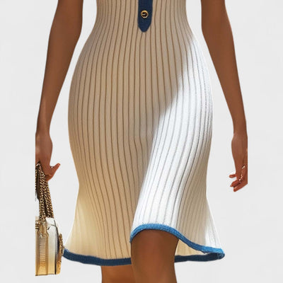 Ellena - Elegantes Midi-Kleid mit Meerjungfrau-Saum