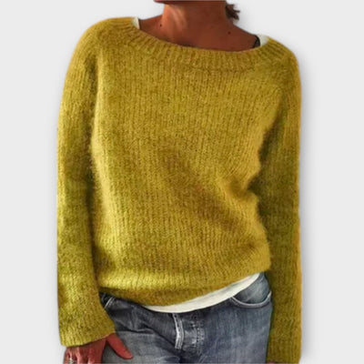 Regine – Pullover aus einfarbigem Strick