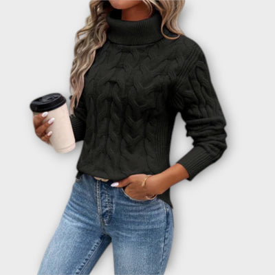 Amelia – Eleganter Pullover mit Stehkragen