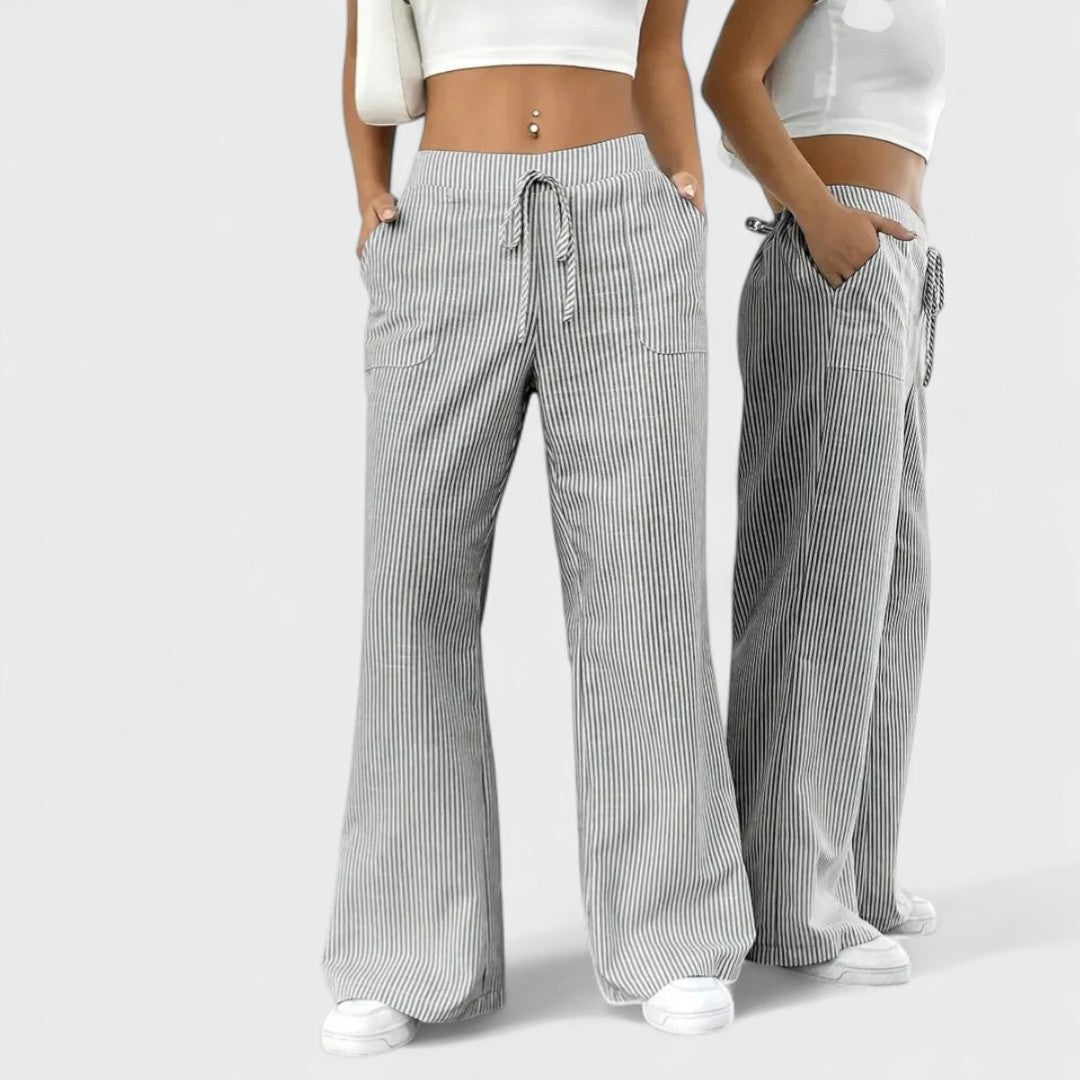 Dominique - Bequeme, weite Hosen mit eleganten Details