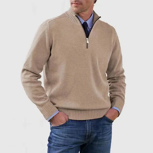 Howard™ | Raffinierter Pullover mit halbem Reißverschluss
