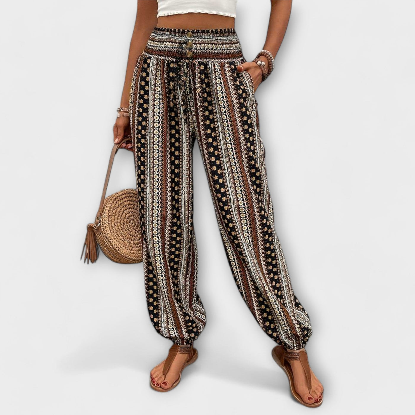Scarlett - Strumpfhose mit ethnischem Design