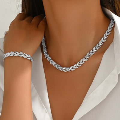 Olivia - Elegantes Glasfischschwanz-Set mit Strass