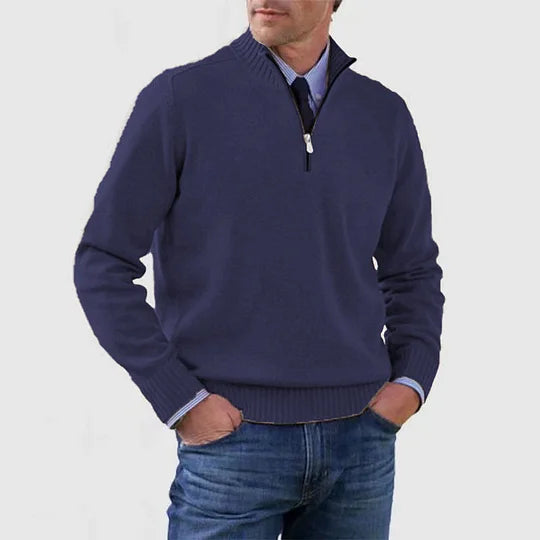 Howard™ | Raffinierter Pullover mit halbem Reißverschluss