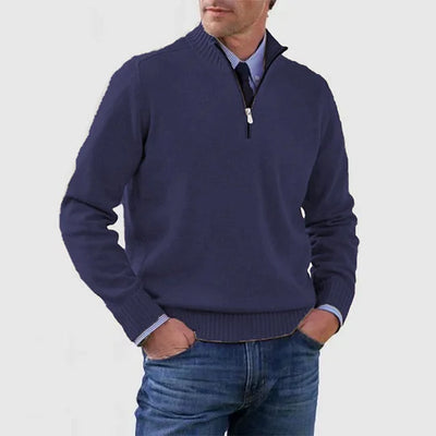 Howard™ | Raffinierter Pullover mit halbem Reißverschluss