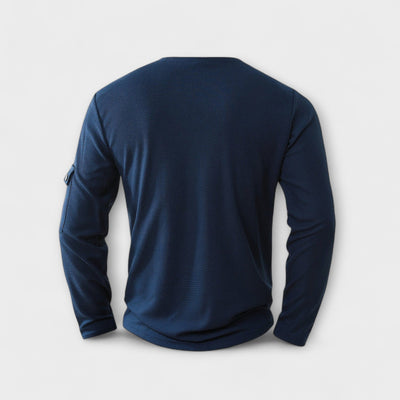 Leichtes Polo mit langen Ärmeln