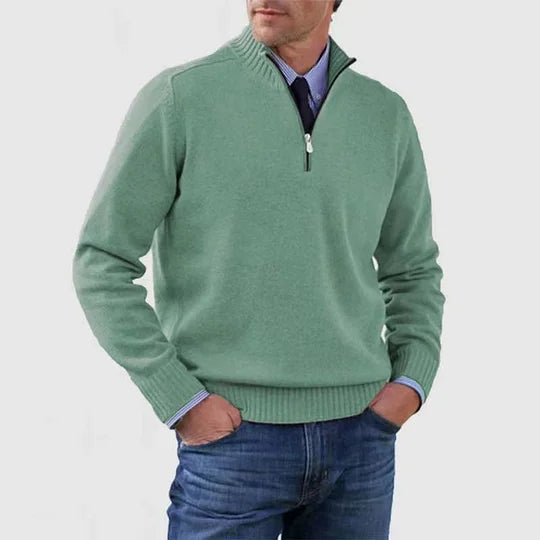 Howard™ | Raffinierter Pullover mit halbem Reißverschluss