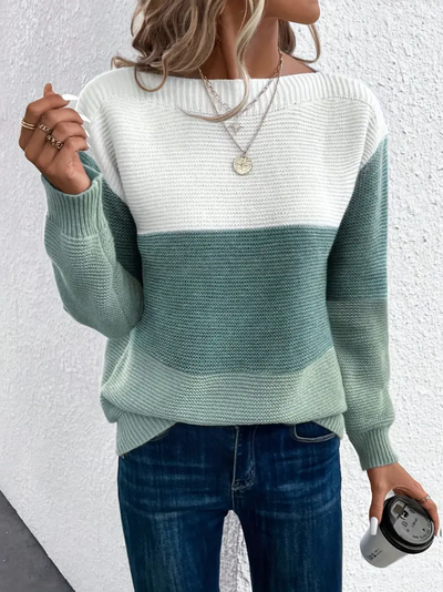 Calista - Eleganter Pullover mit langen Ärmeln und fallenden Schultern