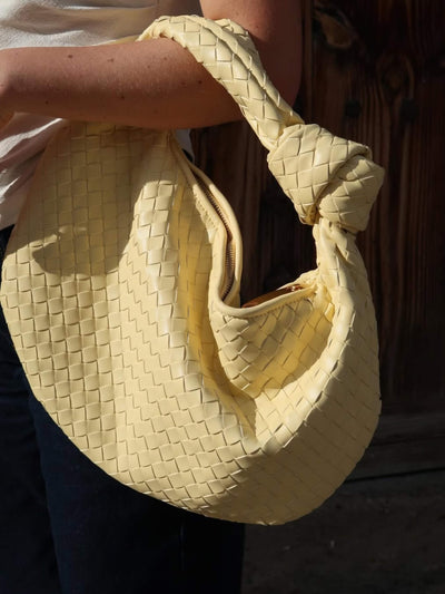 Giselle | Mittlere Schultertasche Geflochten mit Knoten