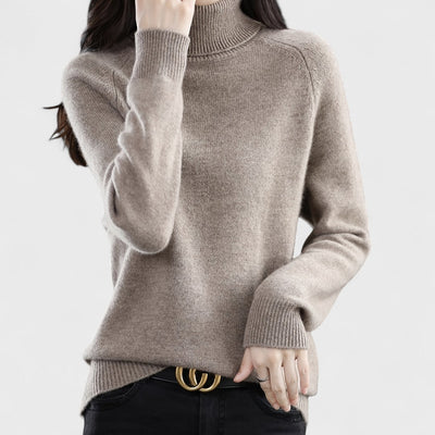 Sapphire - Pullover mit hohem Kragen in Uni