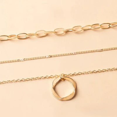 Avine – Retro-Halskette in Gold
