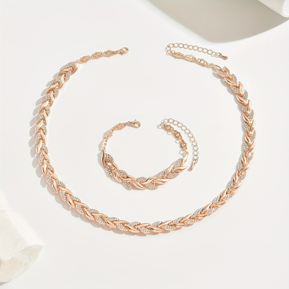Olivia - Elegantes Glasfischschwanz-Set mit Strass