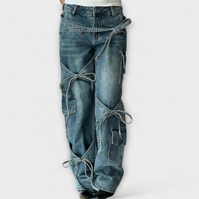 Paloma - Jeans in Denim Utility mit Knotendetail