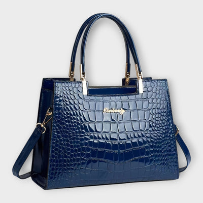 Gianna Boutique - Handtasche mit glänzendem Krokodil-Muster