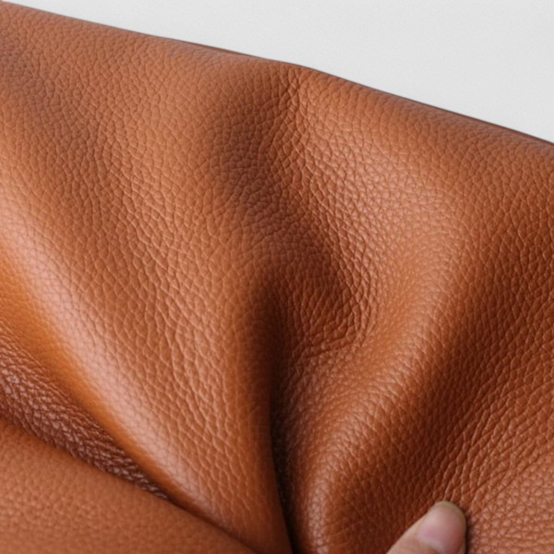 Fera - Schultertasche aus echtem Leder in einfarbig