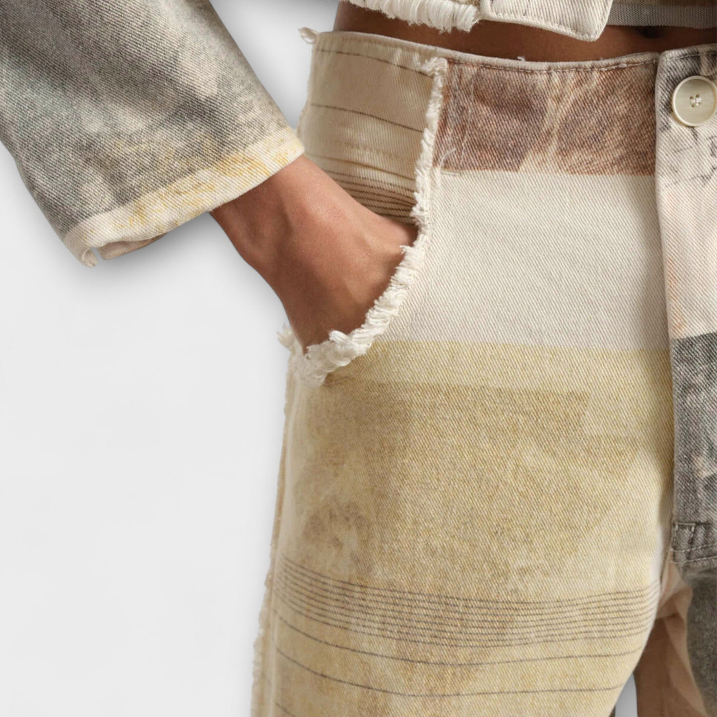 Rhea – Jeans mit weitem Bein und einem Hauch von Vintage