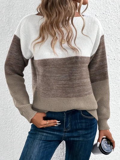 Calista - Eleganter Pullover mit langen Ärmeln und fallenden Schultern