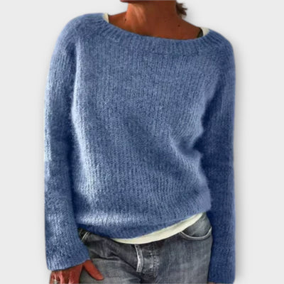 Regine – Pullover aus einfarbigem Strick