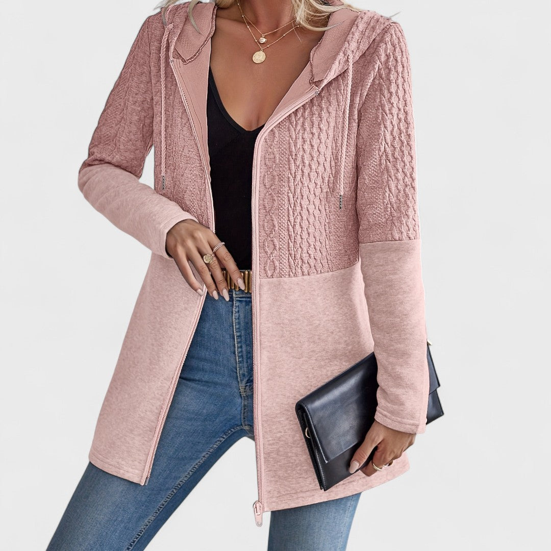 Valentino - Eleganter grauer Cardigan mit Kapuze für Damen