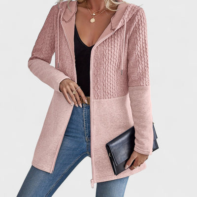 Valentino - Eleganter grauer Cardigan mit Kapuze für Damen