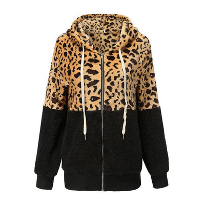 Lea - Fleece-Pullover mit Leoparden-Design