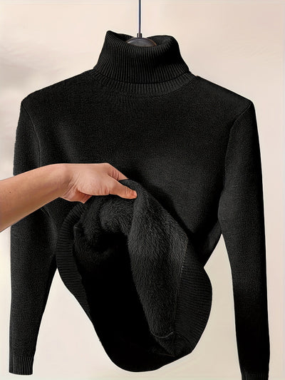Zoe - Eleganter Pullover mit Hohem Kragen