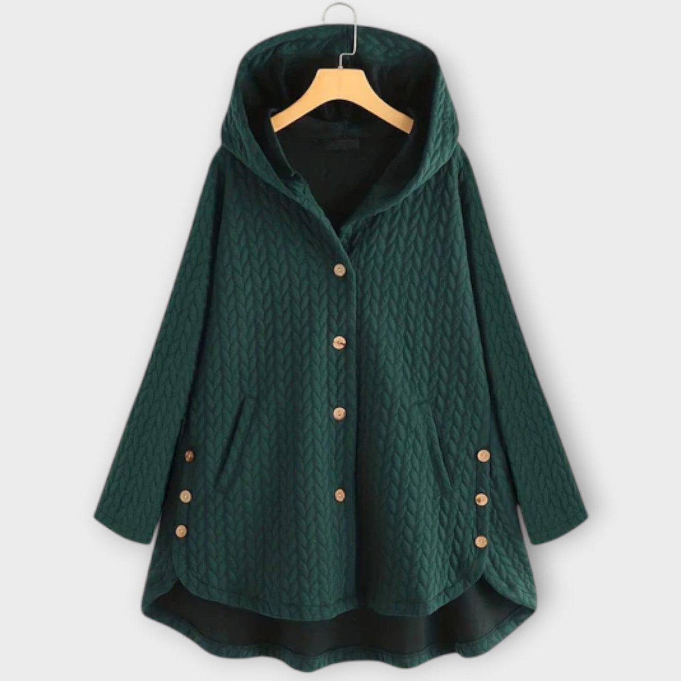 Lerina – Warme Jacke mit Knöpfen
