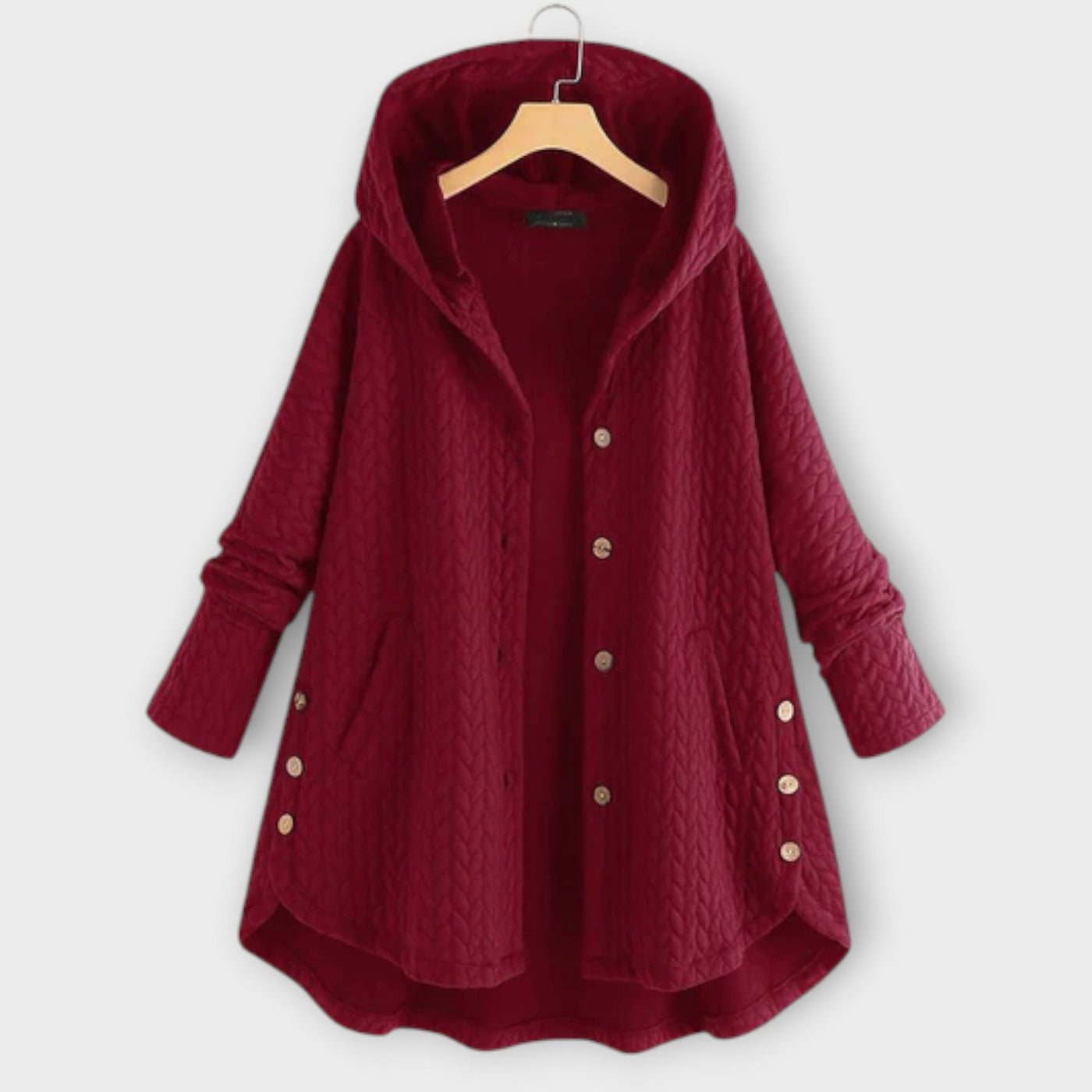 Lerina – Warme Jacke mit Knöpfen