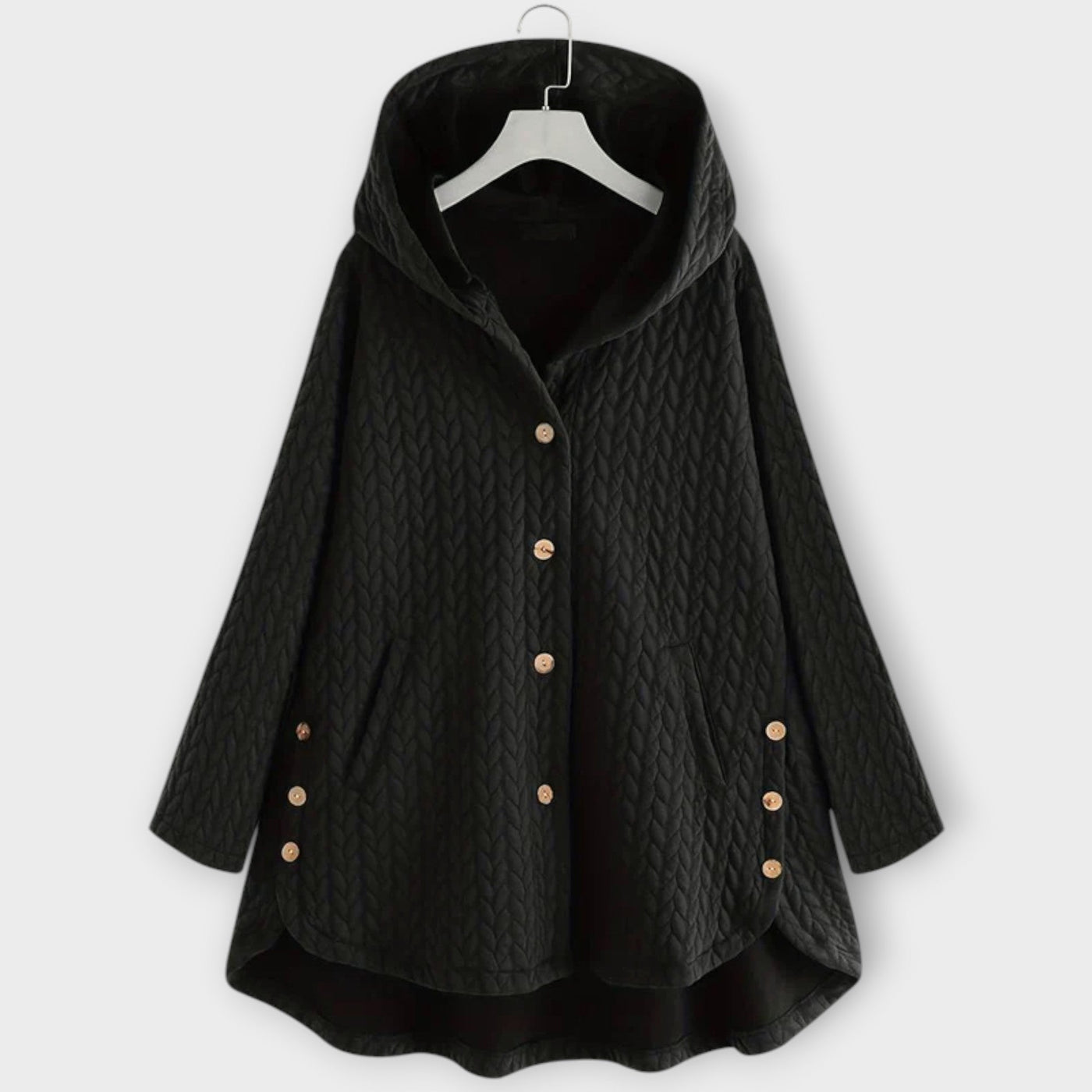 Lerina – Warme Jacke mit Knöpfen