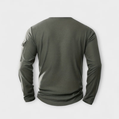 Leichtes Polo mit langen Ärmeln