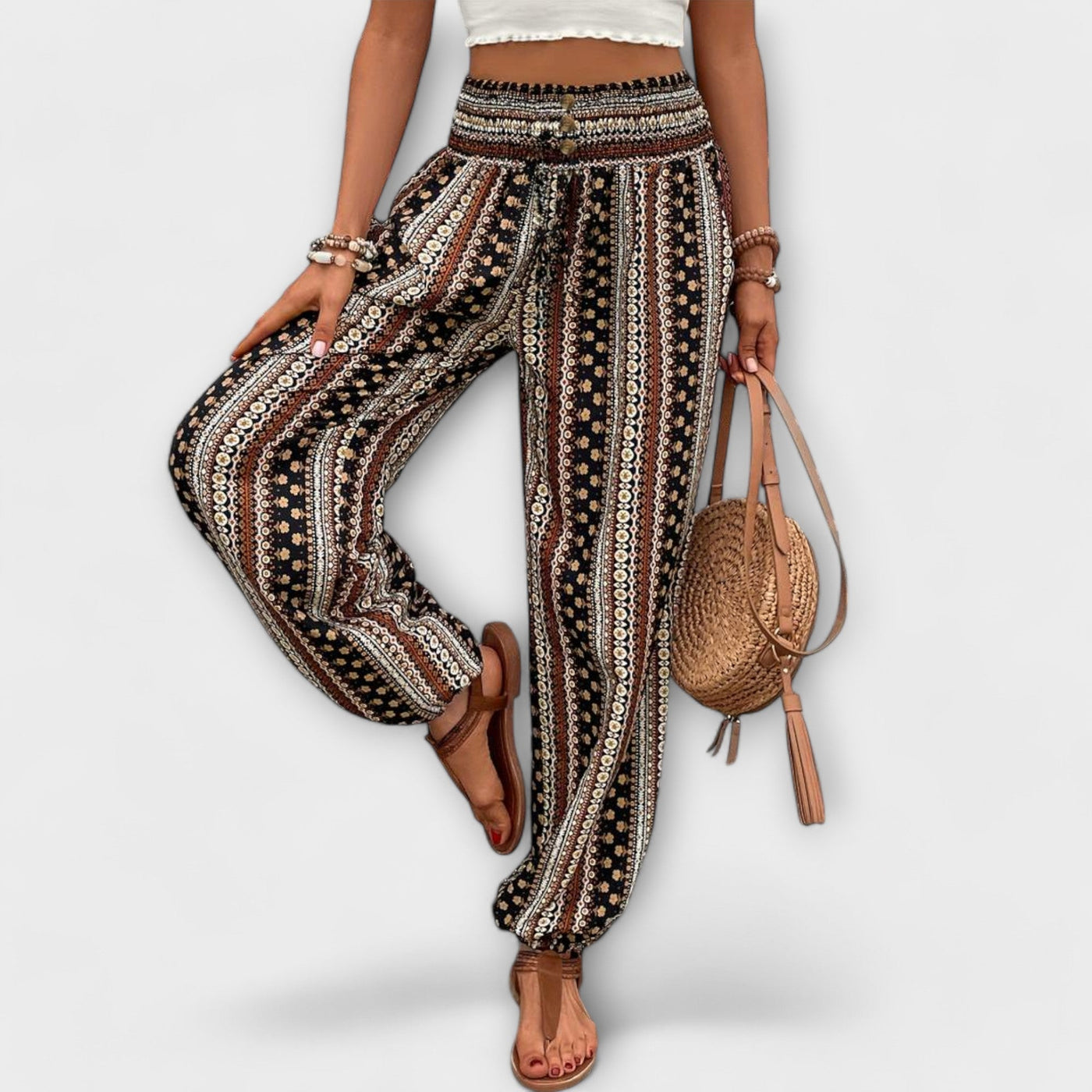 Scarlett - Strumpfhose mit ethnischem Design