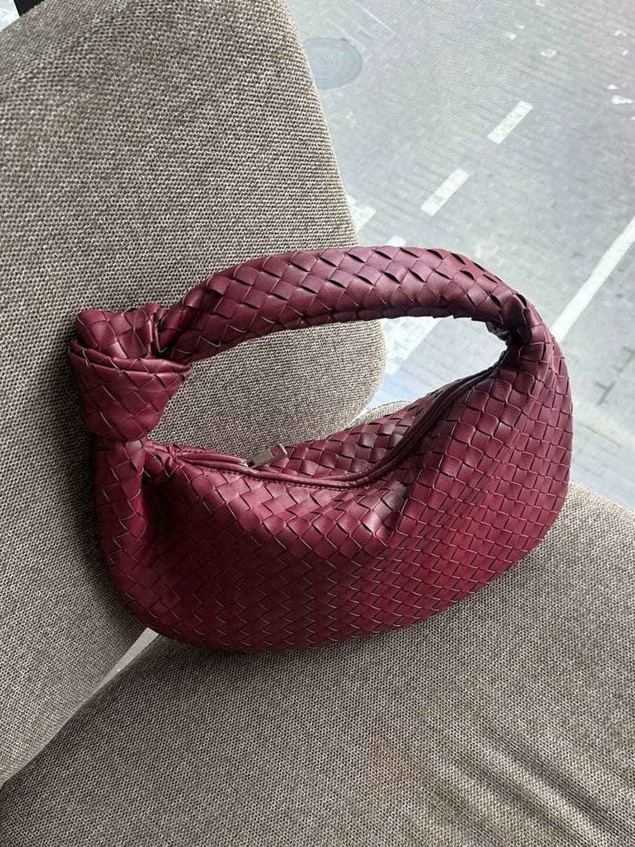 Giselle | Mittlere Schultertasche Geflochten mit Knoten
