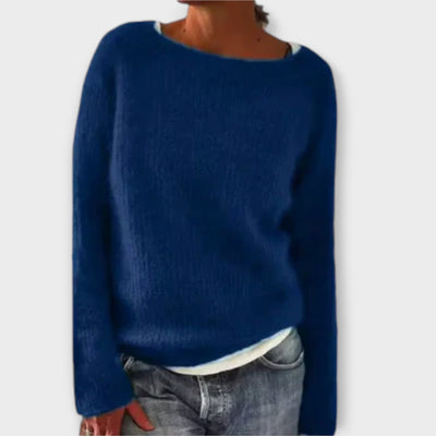 Regine – Pullover aus einfarbigem Strick