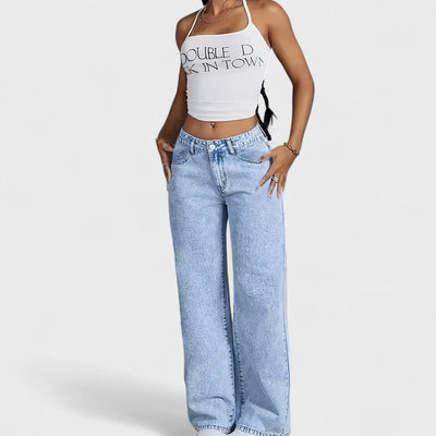 Mara - Weite Damenjeans mit geradem Bein