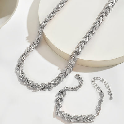 Olivia - Elegantes Glasfischschwanz-Set mit Strass